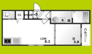 GRANDIR朝潮橋の物件間取画像